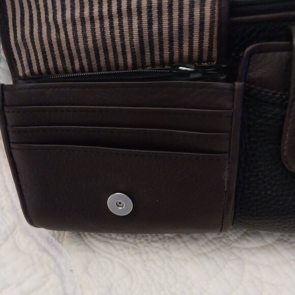 💗Brighton  Brown Pebbled Leather"Hudson" Crossbody Bag, Wallet Perfect💗 - Picture 4 of 7